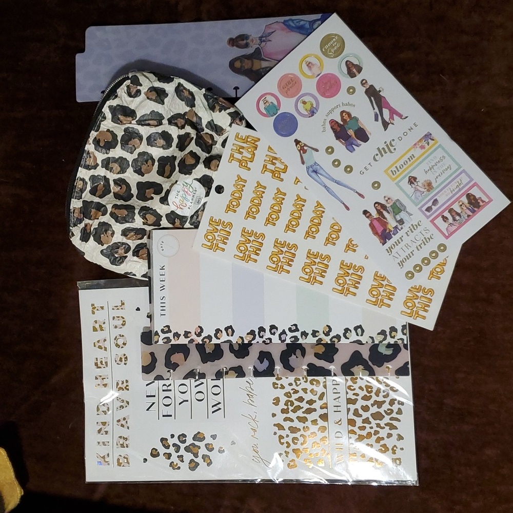 Happy Planner Boss Babe Cheetah Print Bundle